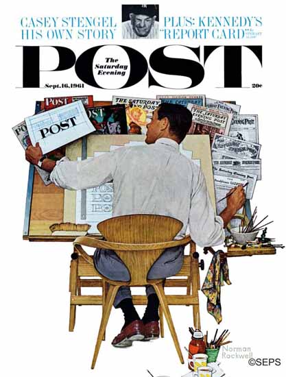 Norman Rockwell Saturday Evening Post Artist at Work 1961_09_16 | 400 Norman Rockwell Magazine Covers 1913-1963