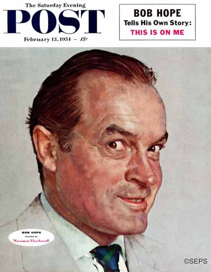 Norman Rockwell Saturday Evening Post Bob Hope 1954_02_13 | 400 Norman Rockwell Magazine Covers 1913-1963