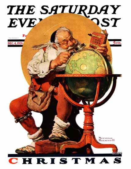 Norman Rockwell Saturday Evening Post Christmas 1926_12_04 | The Saturday Evening Post Graphic Art Covers 1892-1930