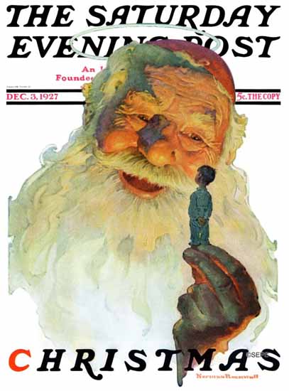 Norman Rockwell Saturday Evening Post Christmas 1927_12_03 | 400 Norman Rockwell Magazine Covers 1913-1963