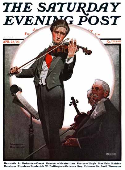 Norman Rockwell Saturday Evening Post Cover 1923_04_28 | The Saturday Evening Post Graphic Art Covers 1892-1930