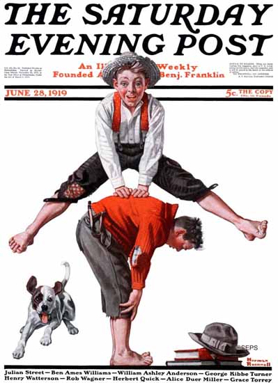 Norman Rockwell Saturday Evening Post Cover Art 1919_06_28 | 400 Norman Rockwell Magazine Covers 1913-1963