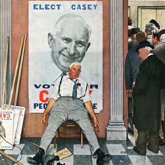 Norman Rockwell Saturday Evening Post Elect 1958_11_08 Copyright crop | Best of 1950s Ad and Cover Art