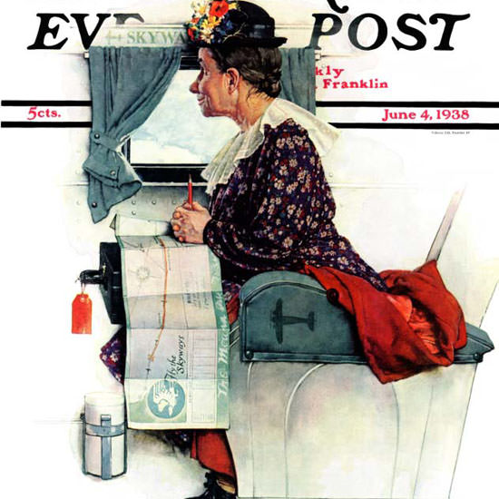 Norman Rockwell Saturday Evening Post First 1938_06_04 Copyright crop | Best of Vintage Cover Art 1900-1970