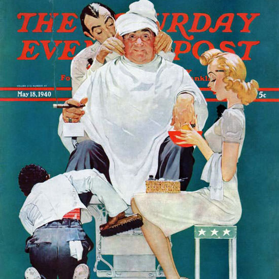 Norman Rockwell Saturday Evening Post Full 1940_05_18 Copyright crop | Best of Vintage Cover Art 1900-1970