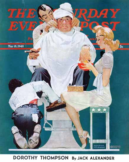 Norman Rockwell Saturday Evening Post Full Treatment 1940_05_18 | The Saturday Evening Post Graphic Art Covers 1931-1969