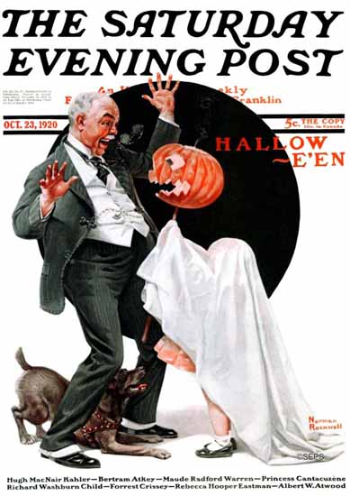 Norman Rockwell Saturday Evening Post Halloween 1920_10_23 | 400 Norman Rockwell Magazine Covers 1913-1963