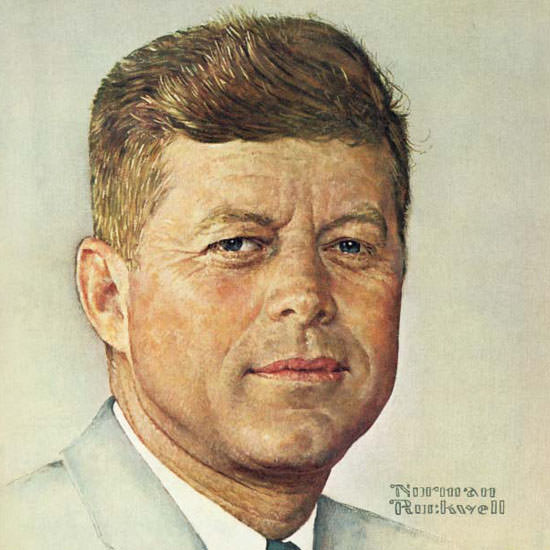 Norman Rockwell Saturday Evening Post JFK 1960_10_29 Copyright crop | Best of Vintage Cover Art 1900-1970