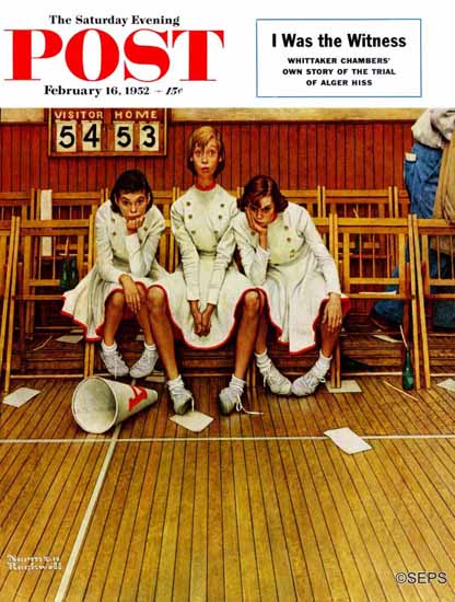 Norman Rockwell Saturday Evening Post Losing the Game 1952_02_16 | The Saturday Evening Post Graphic Art Covers 1931-1969