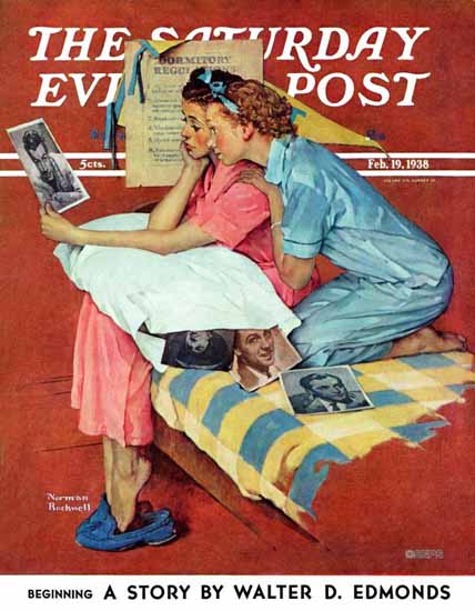 Norman Rockwell Saturday Evening Post Movie Star 1938_02_19 | The Saturday Evening Post Graphic Art Covers 1931-1969