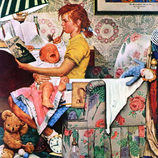 Norman Rockwell Saturday Evening Post Sitter 1947_11_08 Copyright crop | Best of Vintage Cover Art 1900-1970