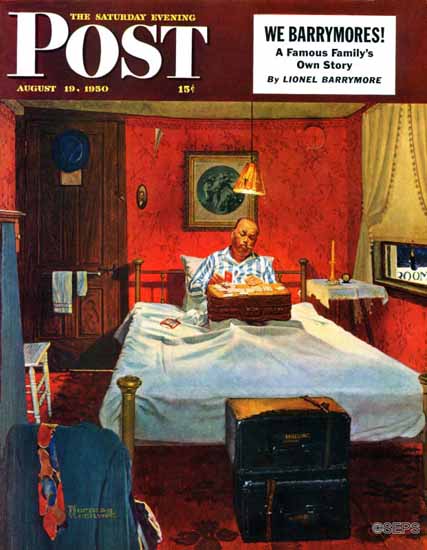 Norman Rockwell Saturday Evening Post Solitaire 1950_08_19 | 400 Norman Rockwell Magazine Covers 1913-1963