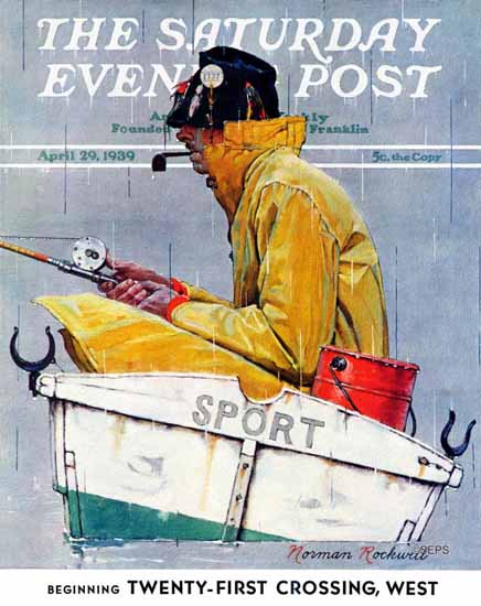 Norman Rockwell Saturday Evening Post Sport 1939_04_29 | 400 Norman Rockwell Magazine Covers 1913-1963