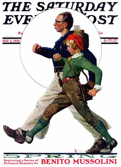 Norman Rockwell Saturday Evening Post Spring 1928_05_05 | The Saturday Evening Post Graphic Art Covers 1892-1930