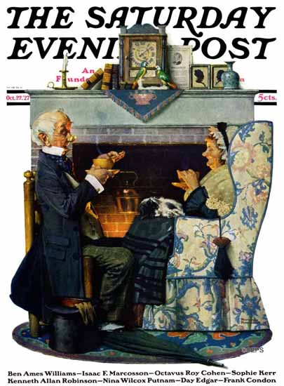 Norman Rockwell Saturday Evening Post Tea Time 1927_10_22 | The Saturday Evening Post Graphic Art Covers 1892-1930