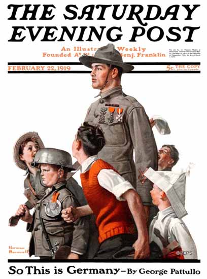 Norman Rockwell Saturday Evening Post The Ideal 1919_02_22 | 400 Norman Rockwell Magazine Covers 1913-1963