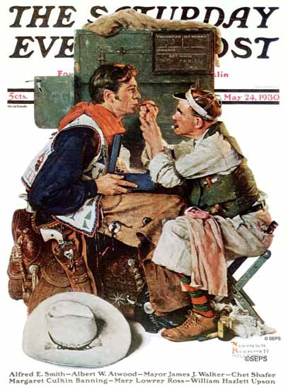 Norman Rockwell Saturday Evening Post The Makeup Artist 1930_05_24 | 400 Norman Rockwell Magazine Covers 1913-1963