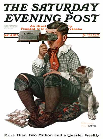 Norman Rockwell Saturday Evening Post The Sphinx 1922_01_14 | 400 Norman Rockwell Magazine Covers 1913-1963