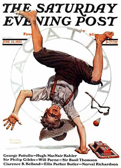 Norman Rockwell Saturday Evening Post Vacation 1923_06_23 | 400 Norman Rockwell Magazine Covers 1913-1963