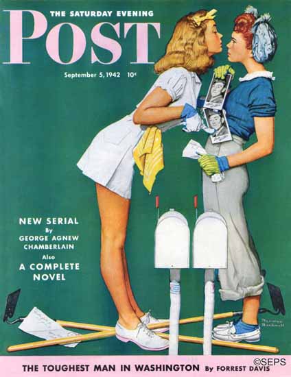 Norman Rockwell Saturday Evening Post Willie Gillis Troubles 1942_09_05 | The Saturday Evening Post Graphic Art Covers 1931-1969