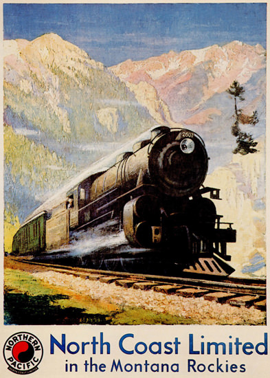 Northern Pacific North Coast Limited 1920s | Vintage Travel Posters 1891-1970