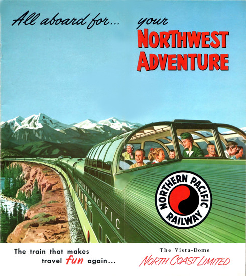 Northern Pacific Railway North Coast 1954 | Vintage Travel Posters 1891-1970