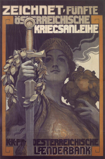 Oesterreichische Kriegsanleihe Laenderbank | Vintage War Propaganda Posters 1891-1970