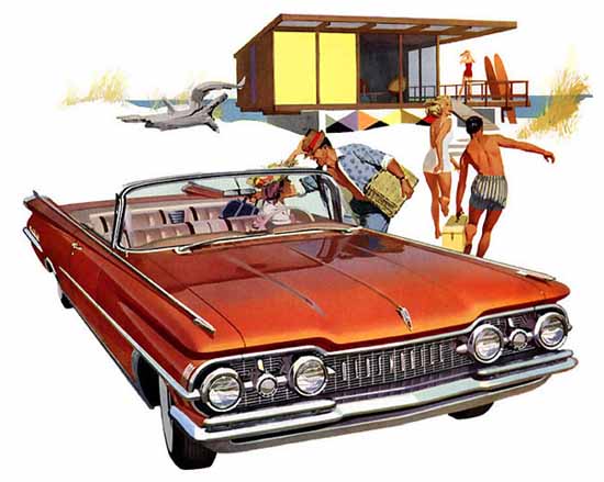 Oldsmobile 98 Convertible 1959 Ad | Vintage Cars 1891-1970