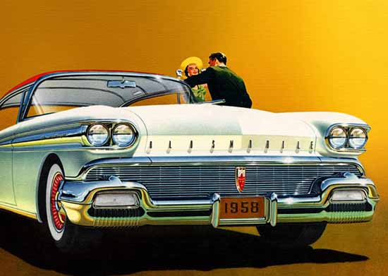 Oldsmobile 98 Holiday Coupe 1958 Ad | Vintage Cars 1891-1970