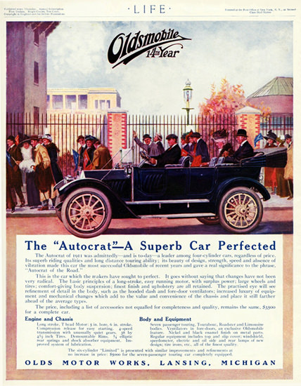 Oldsmobile Autocrat Touring 1912 Lansing | Vintage Cars 1891-1970