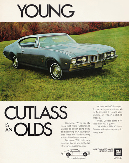 Oldsmobile Cutlass Holiday 1968 Young Is An Olds | Vintage Cars 1891-1970