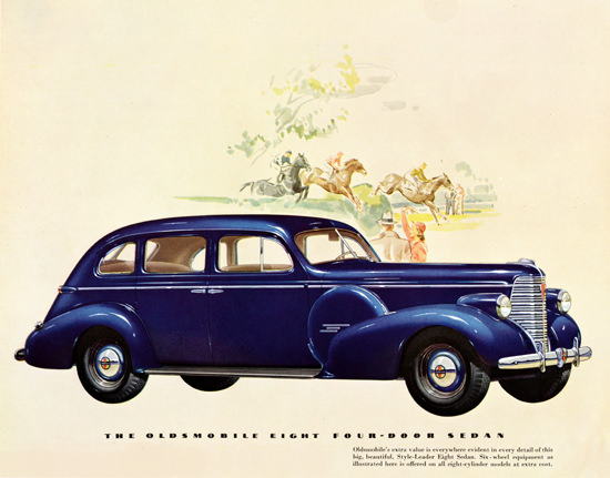 Oldsmobile Eight Four Door Sedan 1938 | Vintage Cars 1891-1970