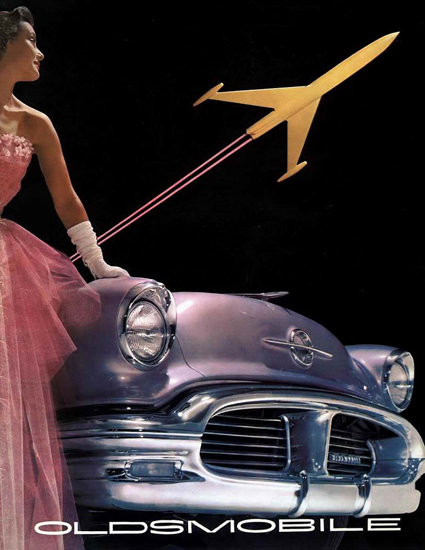 Oldsmobile Lady 1956 | Sex Appeal Vintage Ads and Covers 1891-1970