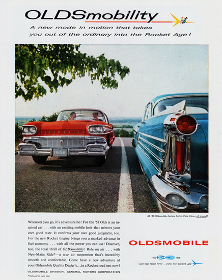 Oldsmobile Models 1958 In To The Rocket Age | Vintage Cars 1891-1970