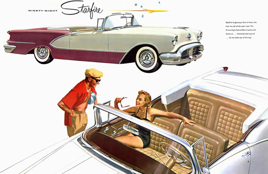 Oldsmobile Ninety-Eight Starfire 1956 | Sex Appeal Vintage Ads and Covers 1891-1970