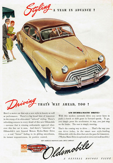 Oldsmobile Styling A Year In Advance 1947 | Vintage Cars 1891-1970