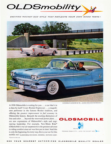 Oldsmobile Super 88 Holiday Sedan 1958 | Vintage Cars 1891-1970