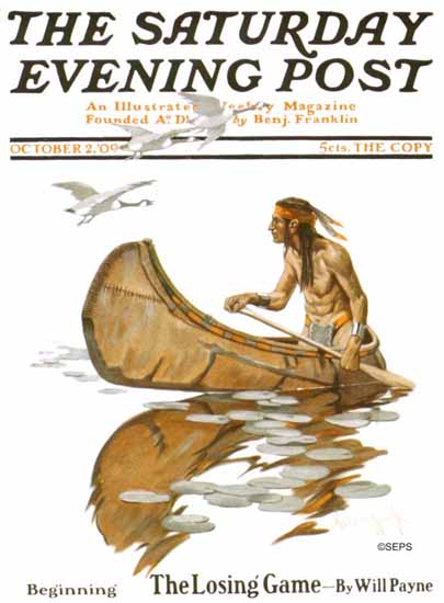 Oliver Kemp Artist Saturday Evening Post 1909_10_02 | The Saturday Evening Post Graphic Art Covers 1892-1930