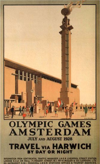 Olympic Games Amsterdam 1928 With Harwich | Vintage Ad and Cover Art 1891-1970