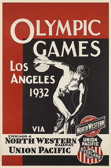 Olympic Games Los Angeles 1932 Union Pacific | Vintage Ad and Cover Art 1891-1970