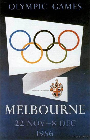 Olympic Games Melbourne Australia 1956 | Vintage Ad and Cover Art 1891-1970