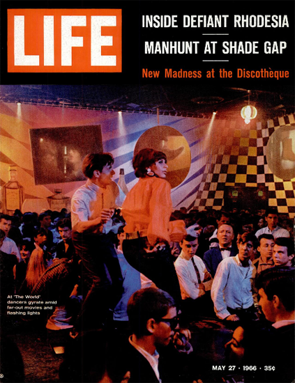 Op-Art deco Nightclub The World 27 May 1966 Copyright Life Magazine | Life Magazine Color Photo Covers 1937-1970