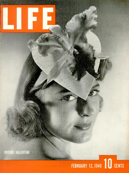 Orchid Valentine 12 Feb 1940 Copyright Life Magazine | Life Magazine BW Photo Covers 1936-1970