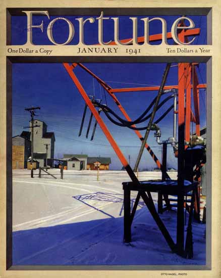 Otto Hagel Fortune Magazine Janaury 1941 Copyright | Fortune Magazine Graphic Art Covers 1930-1959