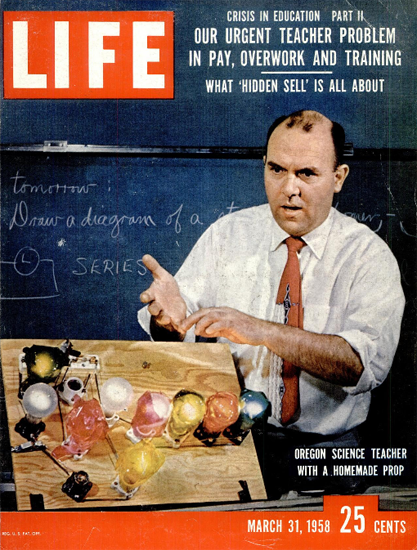 Our urgent Teacher Problem 31 Mar 1958 Copyright Life Magazine | Life Magazine Color Photo Covers 1937-1970