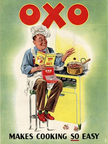 Oxo Stock Cubes Makes Cooking So Easy | Vintage Ad and Cover Art 1891-1970