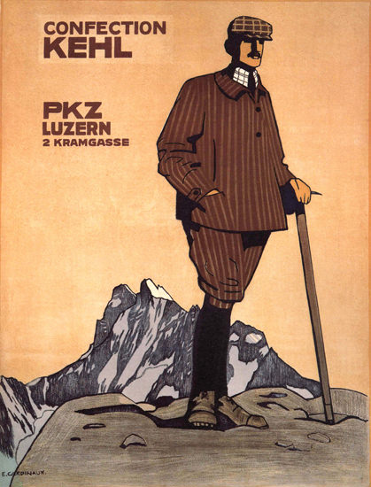 PKZ Luzern Confection Kehl Switzerland Schweiz | Vintage Ad and Cover Art 1891-1970