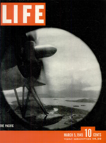 Pacific War 5 Mar 1945 Copyright Life Magazine | Life Magazine BW Photo Covers 1936-1970