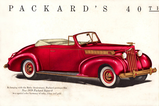 Packard 40th Anniversary Super 8 Conv 1939 | Vintage Cars 1891-1970