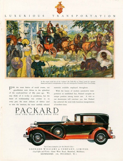 Packard Automobile Coach | Vintage Cars 1891-1970